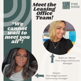 Meet your new Leasing Office team! Meet your new Leasing Office team!